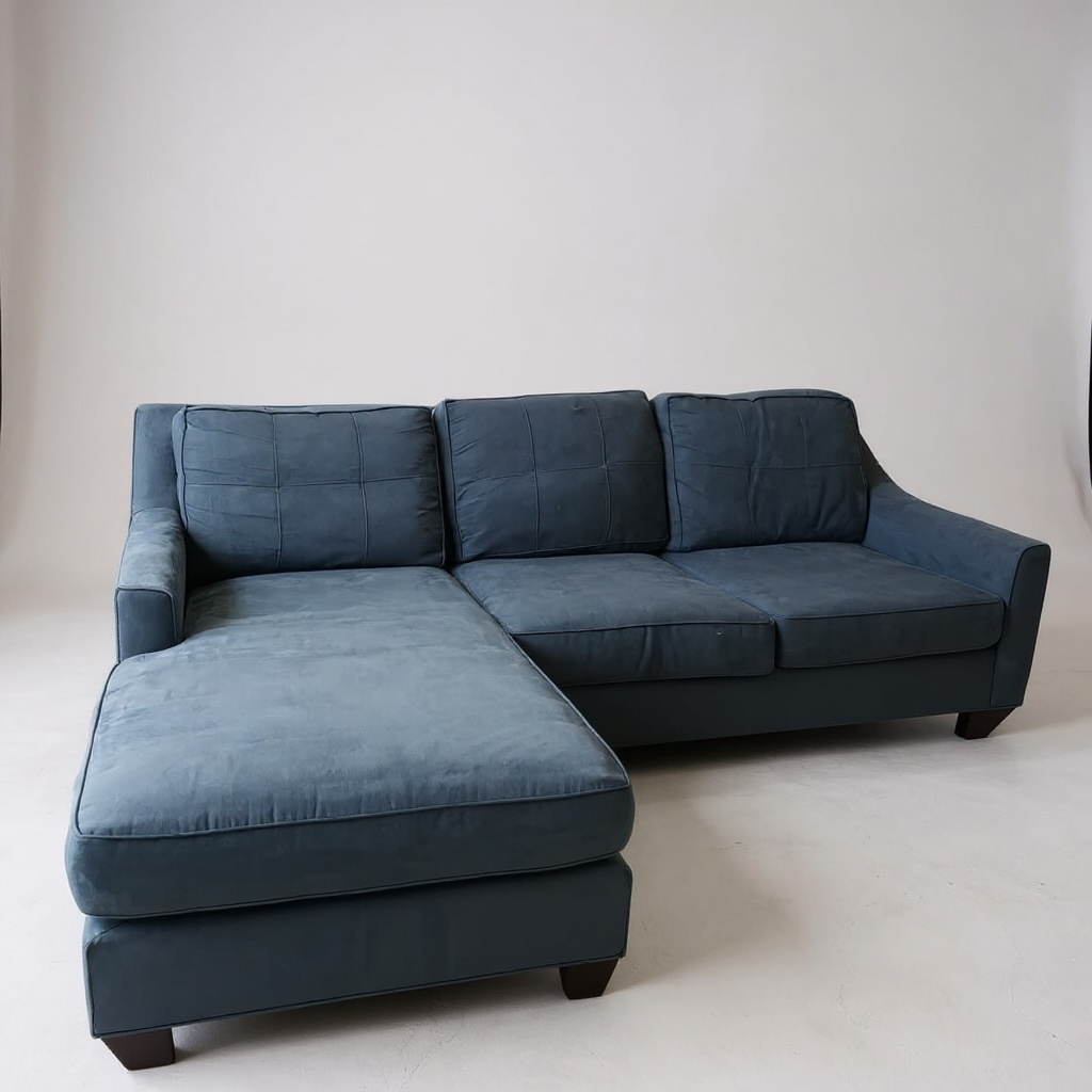 Blue reversible sectional