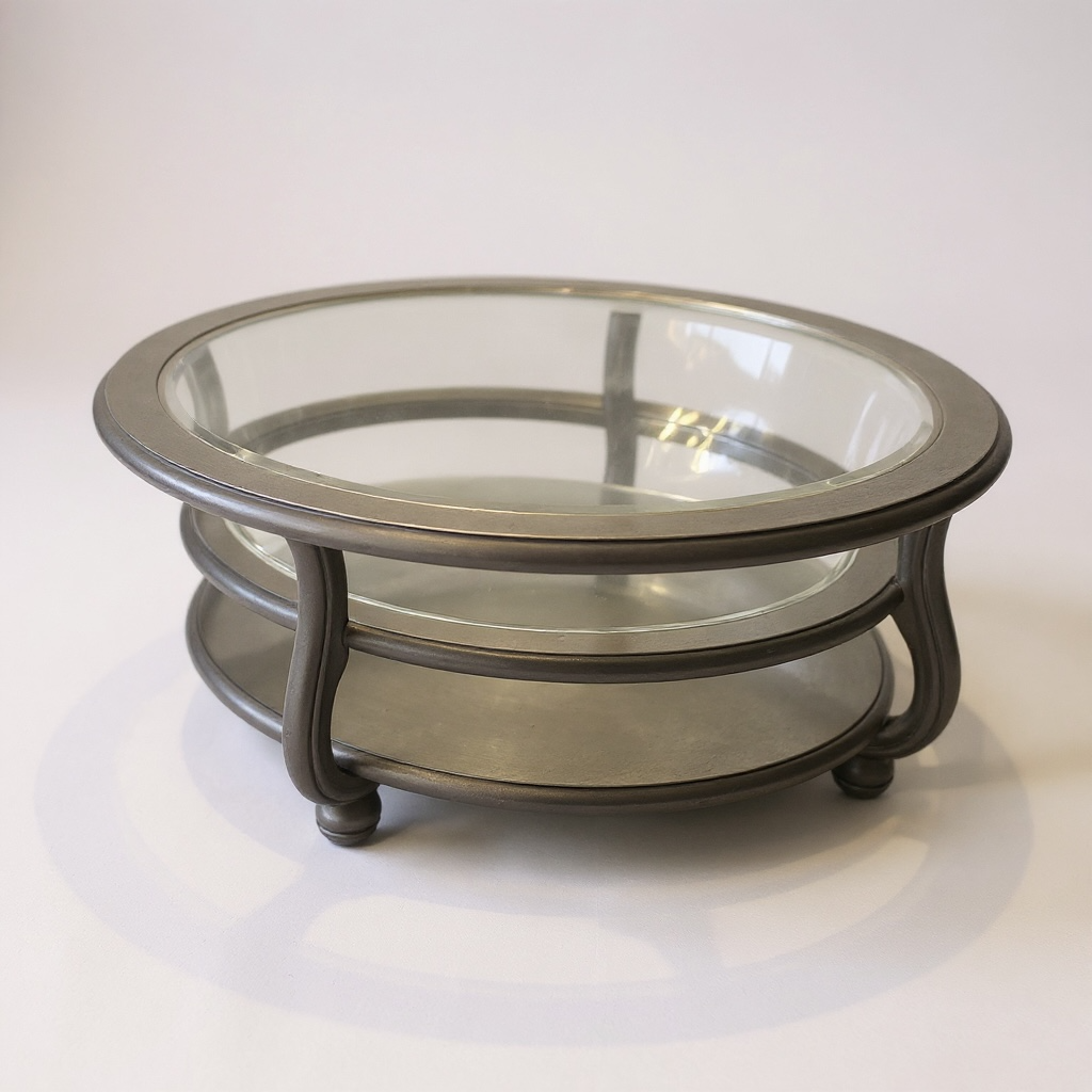 Designer Round Glass Coffee Table