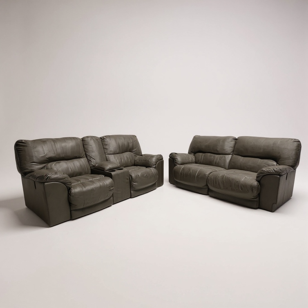 Electrical microfiber recliner set