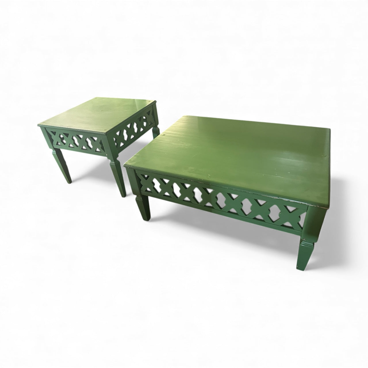 Green coffee table W/ End table