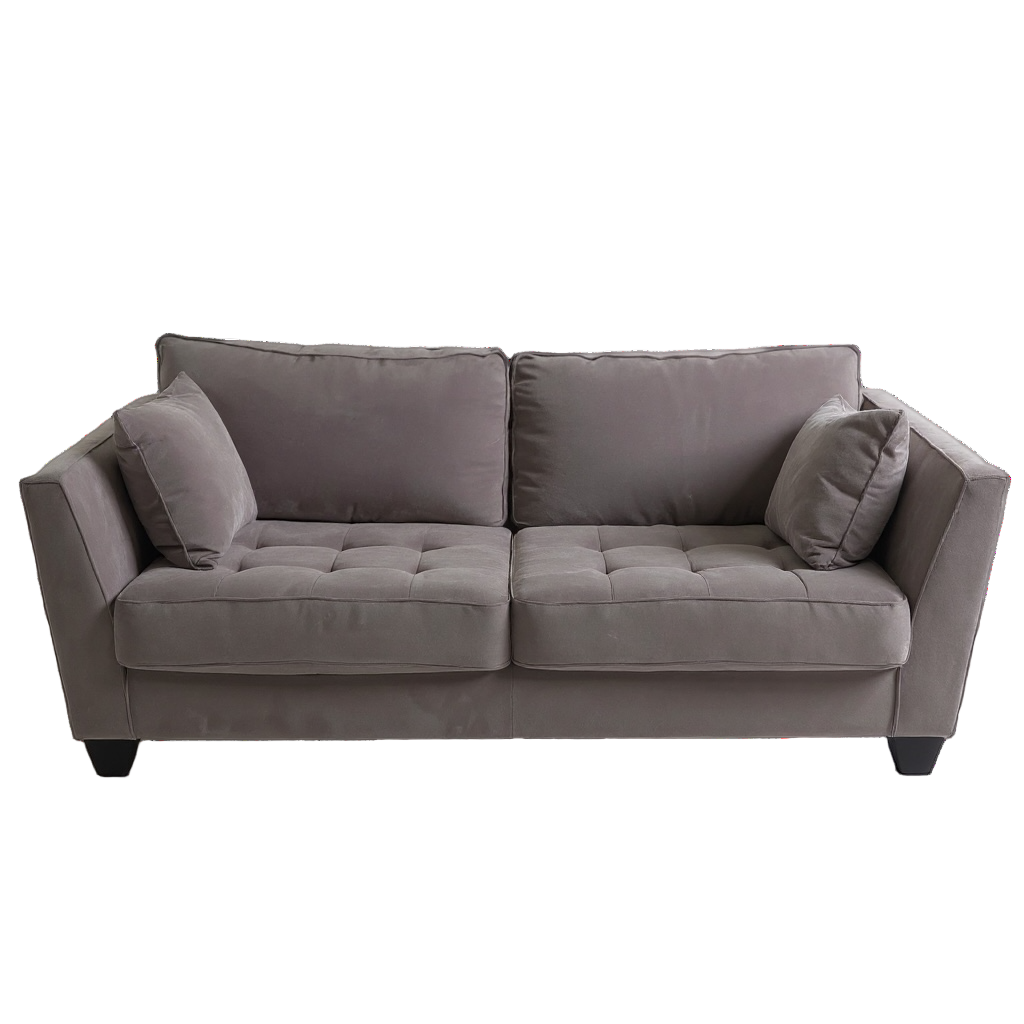 Blue microfiber loveseat!