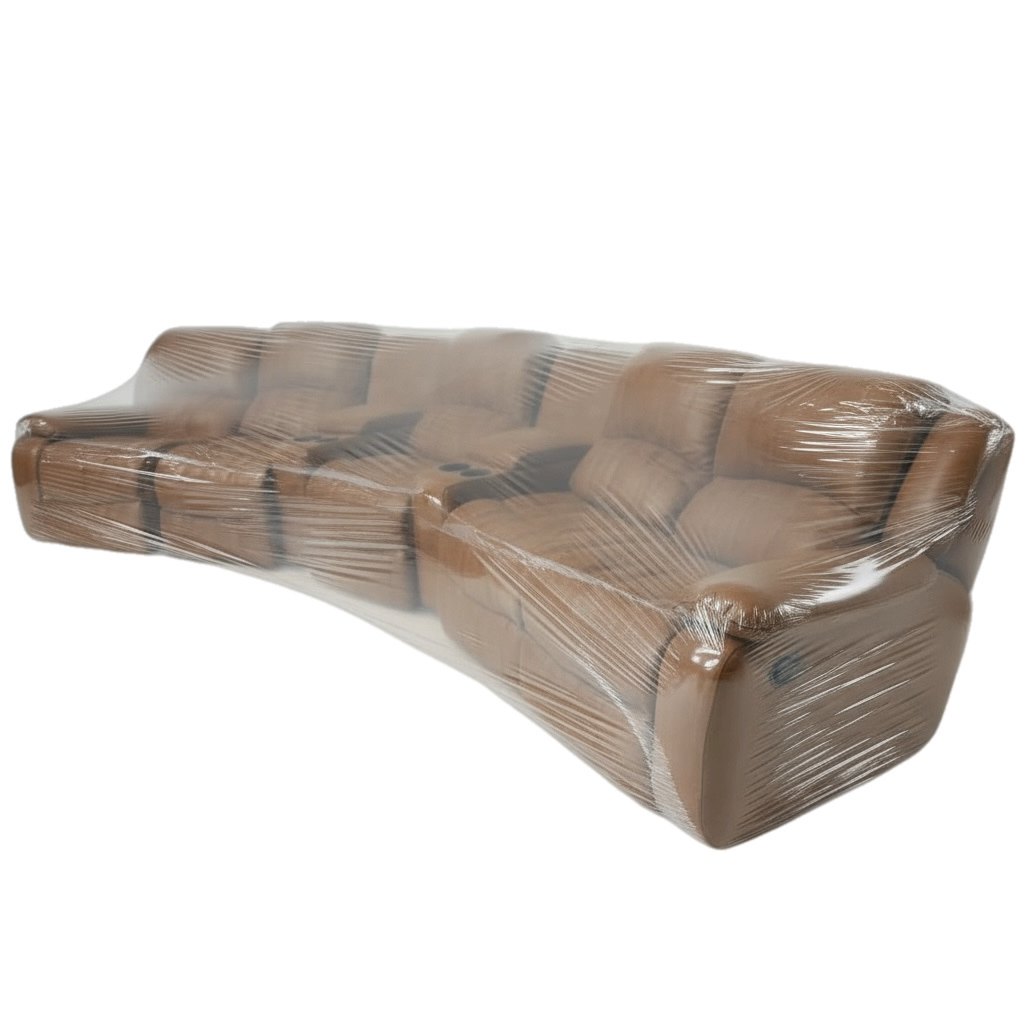 Brown Modular Microfiber sectional