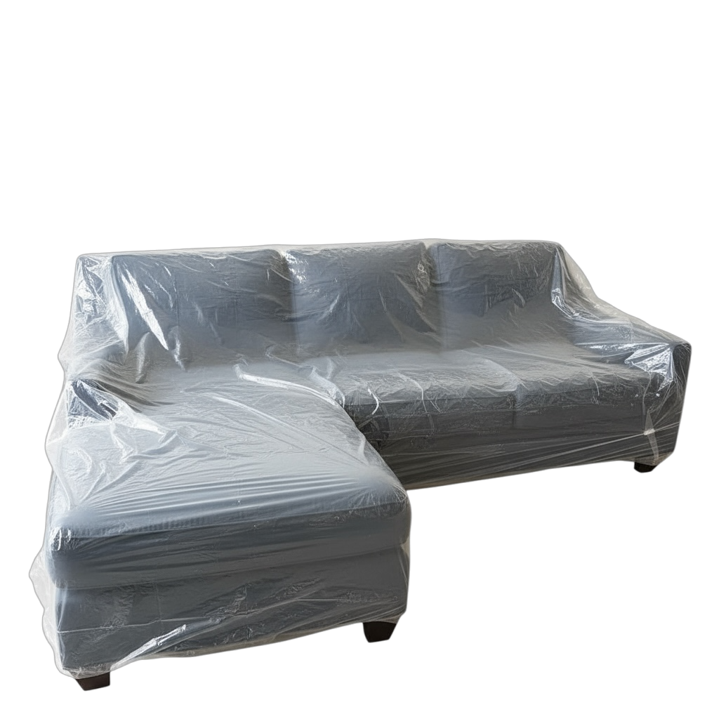 Blue reversible sectional