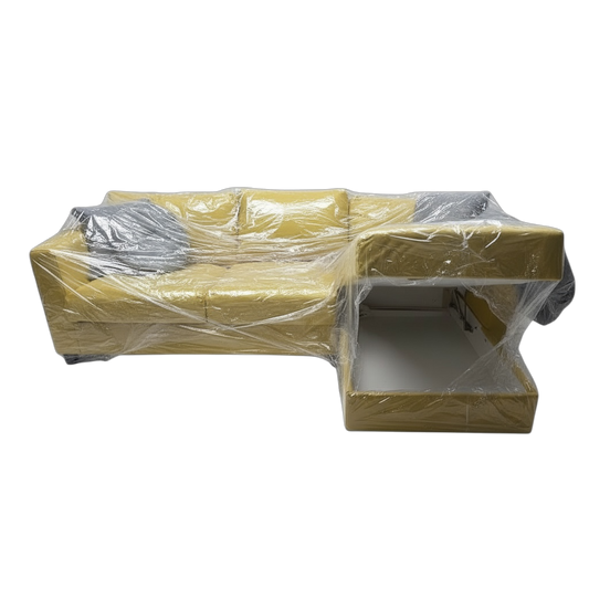 Yellow sectional W/Storage