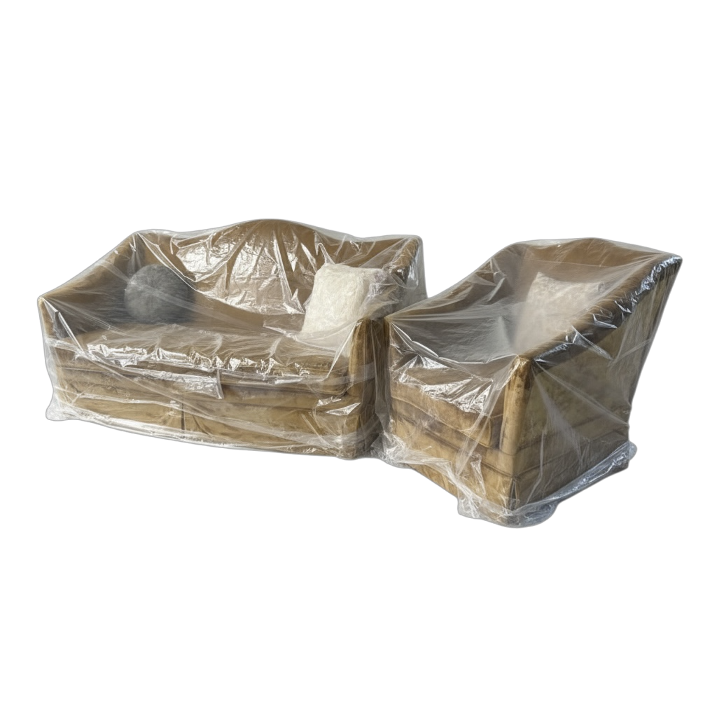 Crimson Sofa W/Chairs